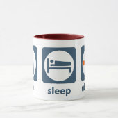 Eat Sleep Ubuntu Mok (Midden)