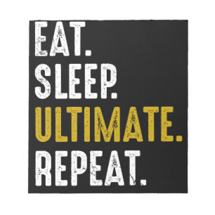 Eat Sleep Ultimate Frisbee Sport Herhaal Notitieblok