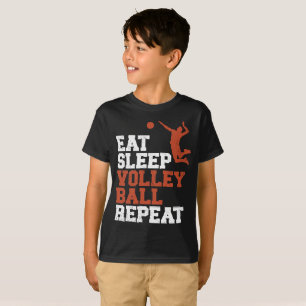 Eat Sleep Volleyball Herhaal volleyball Boy Gift T-shirt