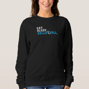 Eat Sleep Volleyball Raglan Trui