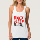 Eat Sleep Volleyball Tanktop (Voorkant)