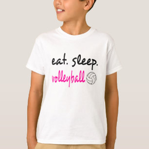 Eat Sleep Volleyball Unisex Kinder T-shirt