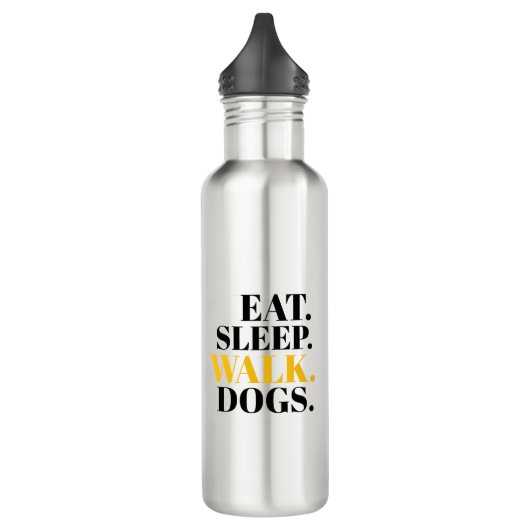 Eat Sleep Walk Dogs Waterfles (Links)
