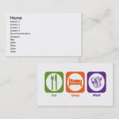 Eat Sleep Weld Visitekaartje (Voorkant / Achterkant)