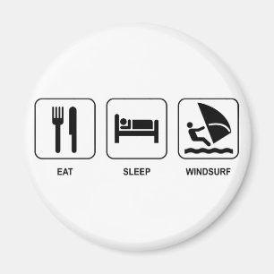 Eat Sleep Windsurf Magnet Magneet