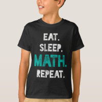 Eat Sleep Wiskunde Herhaal Funny Wiskunde Teacher