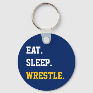 Eat Sleep Wrestle Sleutelhanger
