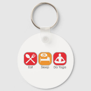 Eat Sleep Yoga Sleutelhanger