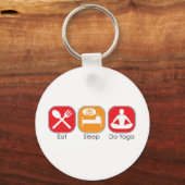 Eat Sleep Yoga Sleutelhanger (Voorkant)