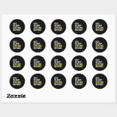 Eat Sleep Zipline Repea Funny Ziplining Humor  Ronde Sticker (Vel)