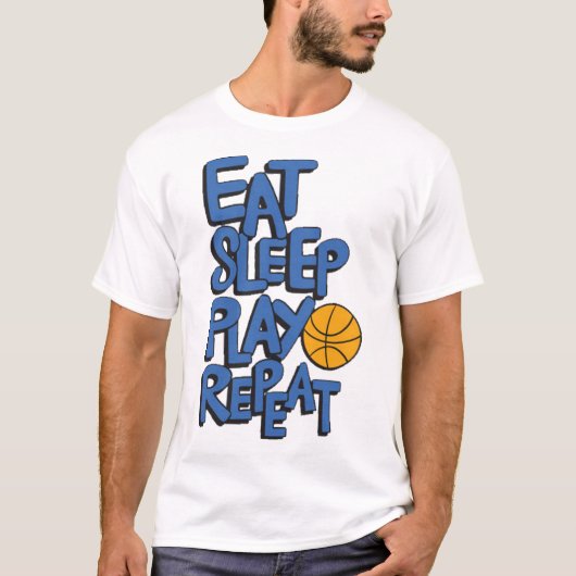 Eat slepp play repeat t-shirt (Voorkant)