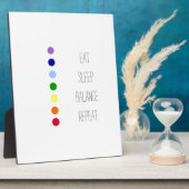 Eat Sommeil Balance Simple Chakra Design Plaque (Côté)
