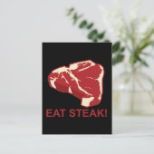 Eat STeak Briefkaart (Staand voorkant)