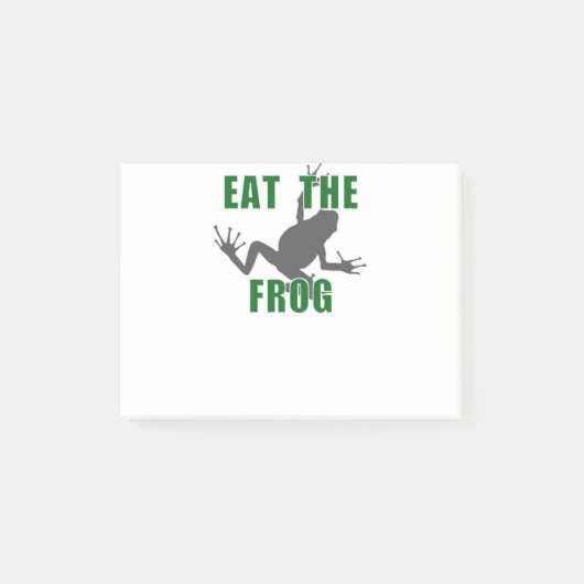 Eat the Frog - Entrepreneur Motivation Quote Post-it® Notes (Voorkant)