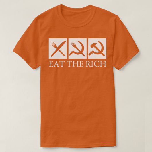 Eat The Rich   (2)  T-shirt (Design voorkant)