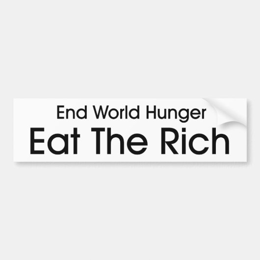 Eat the Rich Bumpersticker (Voorkant)