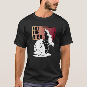 Eat the Rich Cake Capitalism Critical Wealth Tax T-shirt
