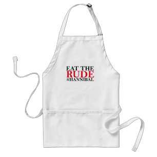 Eat the Rude Tee Shirt G.png Standaard Schort