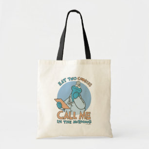 Eat Two Cookies, bel me in de ochtend Tote Bag