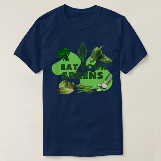 EAT UW GROENEN T-SHIRT (Design voorkant)