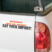 EAT UW INVOER BUMPERSTICKER (Op Truck)