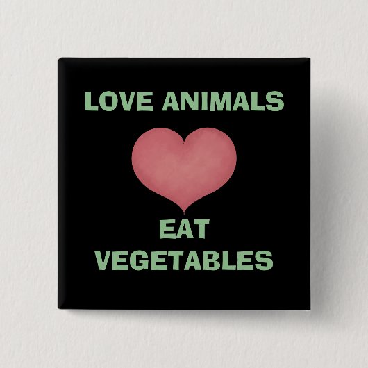 Eat Vegetables Button (Voorkant)