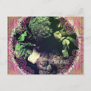 Eat Your Veggies Briefkaart