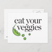 Eat Your Veggies Briefkaart (Voorkant / Achterkant)