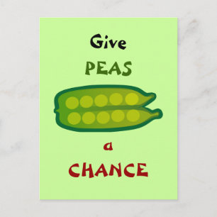 Eat Your Veggies geeft PEAS een KANS Briefkaart