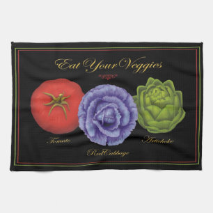 Eat Your Veggies Kitchen Towel Theedoek