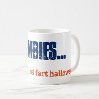 Eat Zombies en Fart Halloween Emo Gothic Blauw