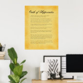 Eath of Hippocrates, canvas parchment look Poster (Thuiskantoor)