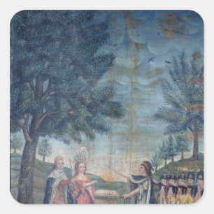 Eath of the King, the Queen Vierkante Sticker