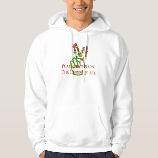 Eating for Peace Hoodie (Voorkant)