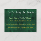 Eating for Peace Visitekaartje (Achterkant)