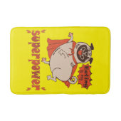 Eating is my superpower red cloak pug comic style badmat (Voorkant)