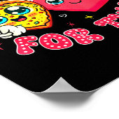 Eating Zza For Two Pregnancy Valentines Day New Mo Poster (Hoek)