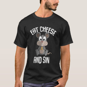 Eatkaas en zink muis en kaas t-shirt