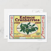 Eatmor Cranberries Brand Label Briefkaart (Voorkant / Achterkant)