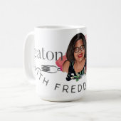 Eaton Bon Avec Freddie Jean - Grande Mug De Café (Devant gauche)