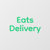 Eats Bezorgchauffeur Raamsticker (Vel)