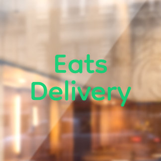 Eats Bezorgchauffeur Raamsticker