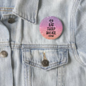 EatSleepDanceglitter.jpg Ronde Button 5,7 Cm (In situ)