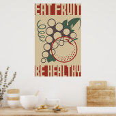 Eatvruchten zijn gezond poster (Keuken)