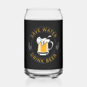 Eau amusante bière art mot boisson (Verso)