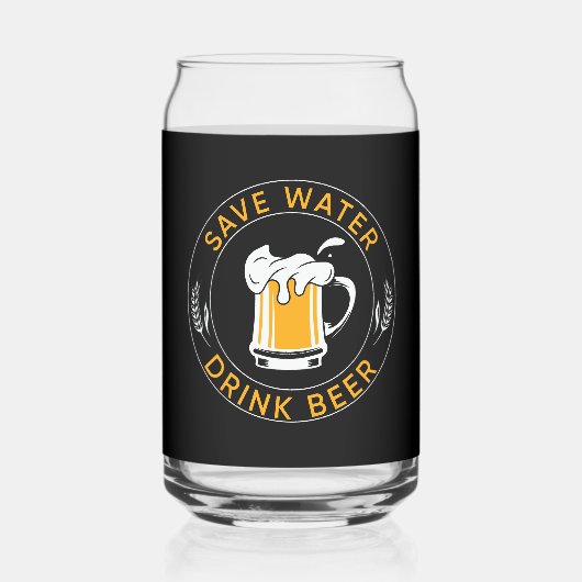 Eau amusante bière art mot boisson (Verso)