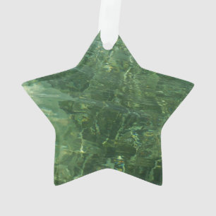 Eau au-dessus de l'herbe marine II (bleu et vert)