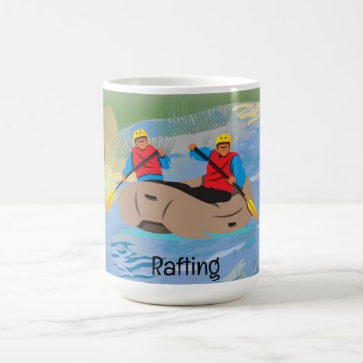 Eau Blanche Conception de Rafting Café Mug (Centre)