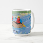 Eau Blanche Conception de Rafting Café Mug (Devant droit)