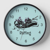 Eau Blanche Conception de Rafting Horloge murale (Recto)